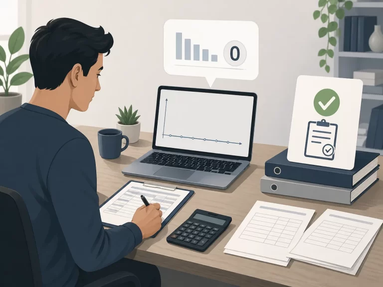 Freelancer vult zijn btw-aangifte in ondanks nul omzet.